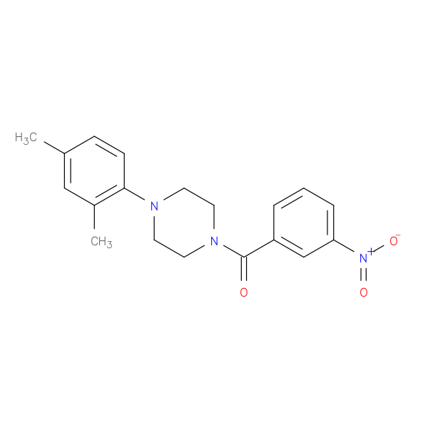 1-(2,4-dimethylphenyl)-4-(3-nitrobenzoyl)piperazine