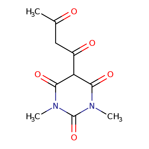 1,3-dimethyl-5-(3-oxobutanoyl)-1,3-diazinane-2,4,6-trione