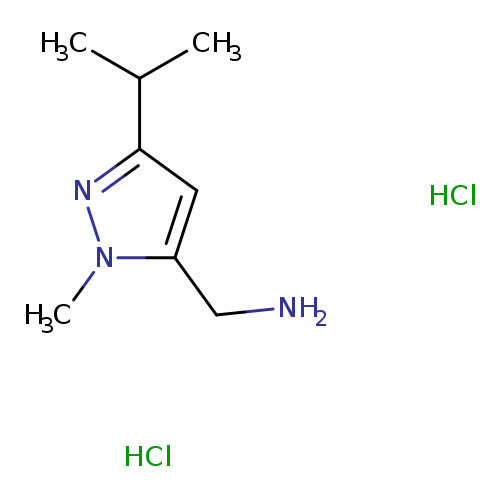 1-[1-methyl-3-(propan-2-yl)-1H-pyrazol-5-yl]methanamine dihydrochloride