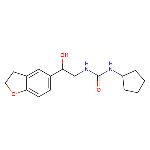 1-cyclopentyl-3-[2-(2,3-dihydro-1-benzofuran-5-yl)-2-hydroxyethyl]urea