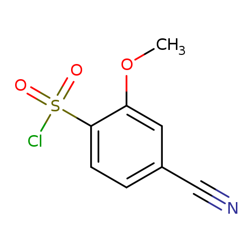 4-cyano-2-methoxybenzene-1-sulfonyl chloride