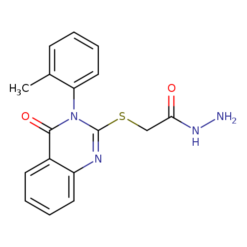 2-{[3-(2-methylphenyl)-4-oxo-3,4-dihydroquinazolin-2-yl]sulfanyl}acetohydrazide
