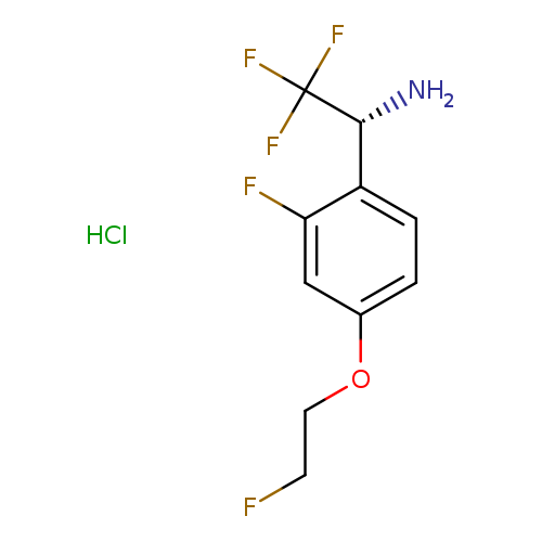 (1R)-2,2,2-trifluoro-1-[2-fluoro-4-(2-fluoroethoxy)phenyl]ethan-1-aminehydrochloride