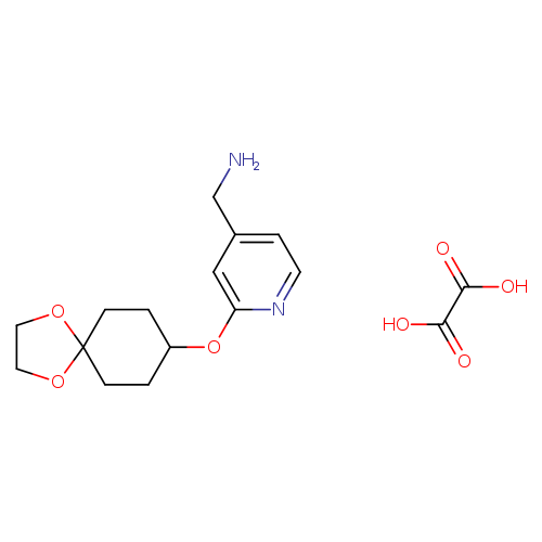 (2-{1,4-dioxaspiro[4.5]decan-8-yloxy}pyridin-4-yl)methanamine; oxalic acid