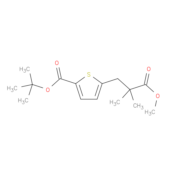 tert-Butyl 5-(3-methoxy-2,2-dimethyl-3-oxopropyl)thiophene-2-carboxylate