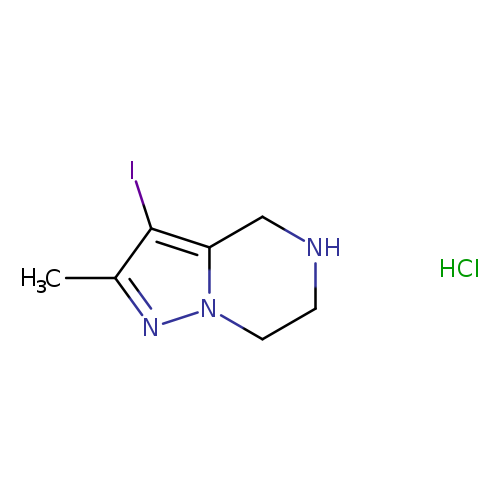 3-iodo-2-methyl-4h,5h,6h,7h-pyrazolo[1,5-a]pyrazine hydrochloride