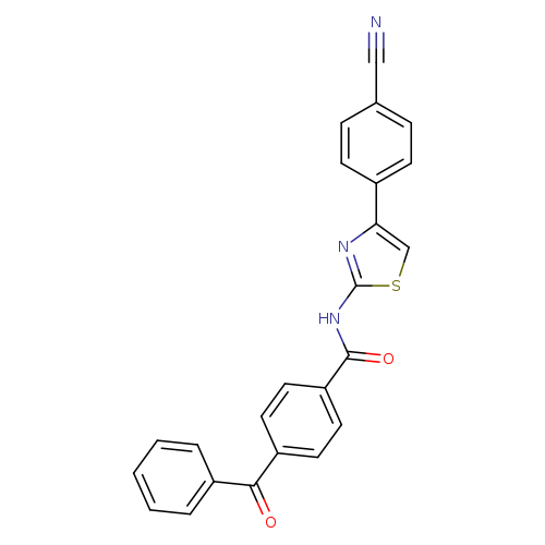 4-benzoyl-N-[4-(4-cyanophenyl)-1,3-thiazol-2-yl]benzamide