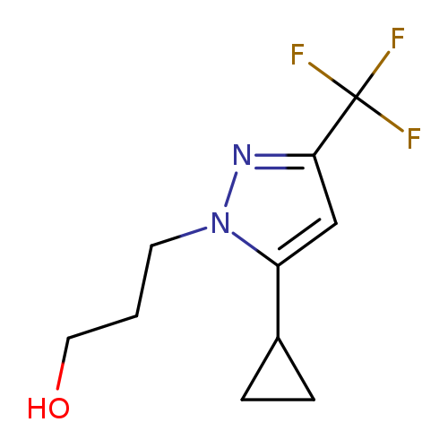 3-(5-Cyclopropyl-3-(trifluoromethyl)-1H-pyrazol-1-yl)propan-1-ol