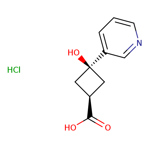 (1s,3s)-3-hydroxy-3-(pyridin-3-yl)cyclobutane-1-carboxylicacidhydrochloride,trans