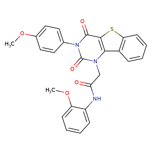 N-(2-methoxyphenyl)-2-[5-(4-methoxyphenyl)-4,6-dioxo-8-thia-3,5-diazatricyclo[7.4.0.0^{2,7}]trideca-1(9),2(7),10,12-tetraen-3-yl]acetamide