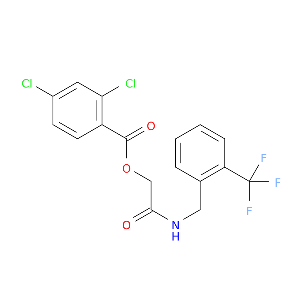 ({[2-(trifluoromethyl)phenyl]methyl}carbamoyl)methyl 2,4-dichlorobenzoate