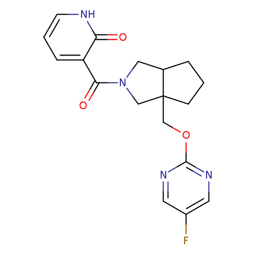 3-(3a-{[(5-fluoropyrimidin-2-yl)oxy]methyl}-octahydrocyclopenta[c]pyrrole-2-carbonyl)-1,2-dihydropyridin-2-one
