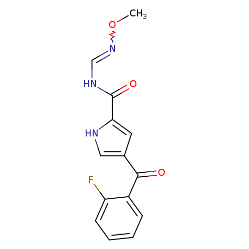 4-(2-fluorobenzoyl)-N-[(1Z)-(methoxyimino)methyl]-1H-pyrrole-2-carboxamide