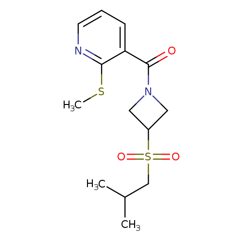 3-[3-(2-methylpropanesulfonyl)azetidine-1-carbonyl]-2-(methylsulfanyl)pyridine