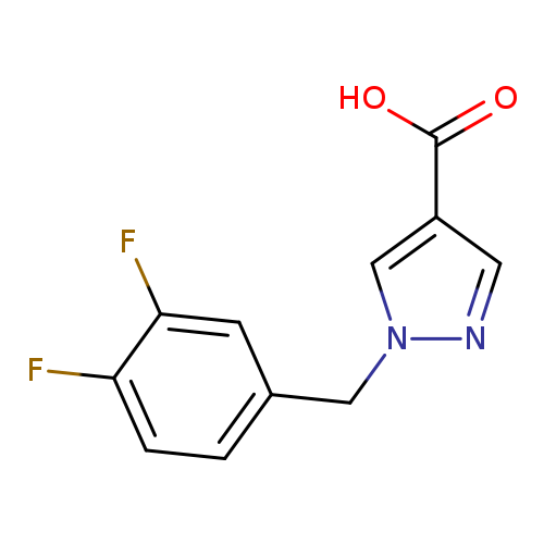 1-[(3,4-difluorophenyl)methyl]-1H-pyrazole-4-carboxylic acid