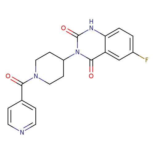 6-fluoro-3-[1-(pyridine-4-carbonyl)piperidin-4-yl]-1,2,3,4-tetrahydroquinazoline-2,4-dione