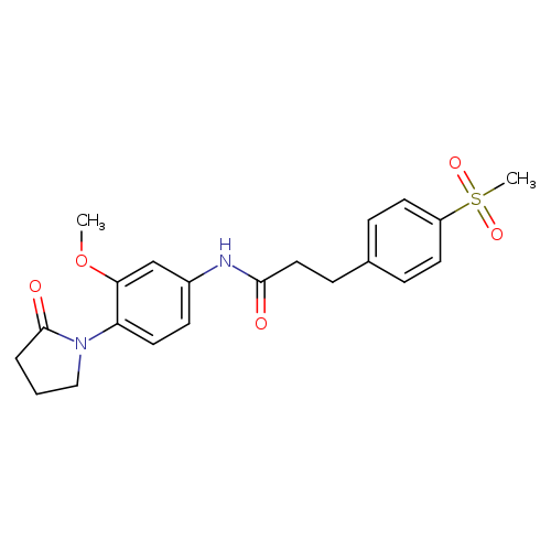 3-(4-methanesulfonylphenyl)-N-[3-methoxy-4-(2-oxopyrrolidin-1-yl)phenyl]propanamide