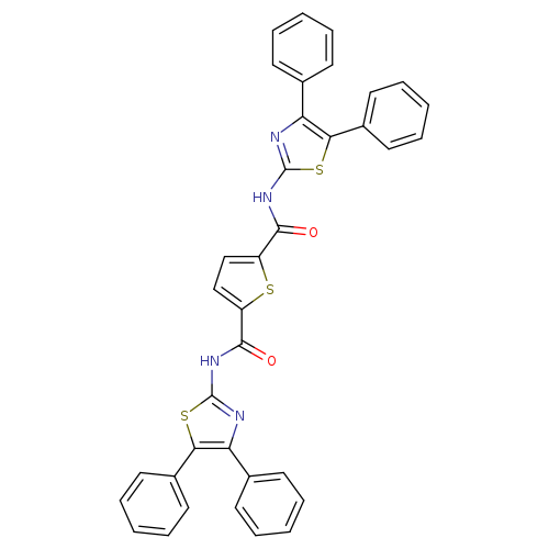 N2,N5-bis(4,5-diphenyl-1,3-thiazol-2-yl)thiophene-2,5-dicarboxamide