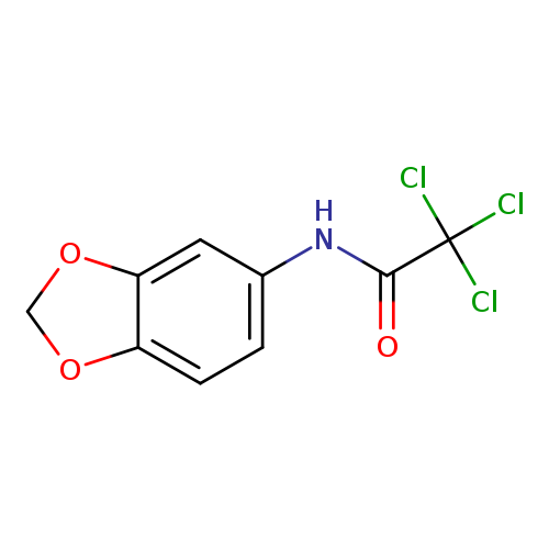 N-(2H-1,3-benzodioxol-5-yl)-2,2,2-trichloroacetamide