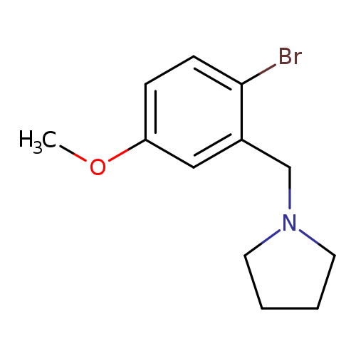 1-(2-bromo-5-methoxybenzyl)pyrrolidine