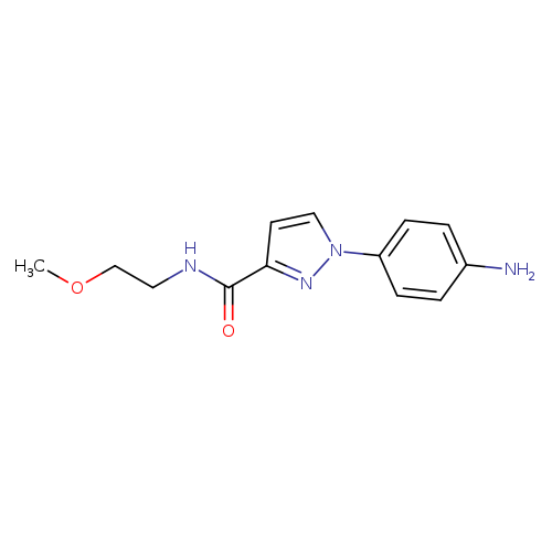 1-(4-Aminophenyl)-N-(2-methoxyethyl)-1H-pyrazole-3-carboxamide