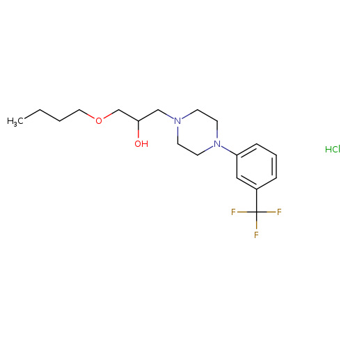 1-butoxy-3-{4-[3-(trifluoromethyl)phenyl]piperazin-1-yl}propan-2-ol hydrochloride
