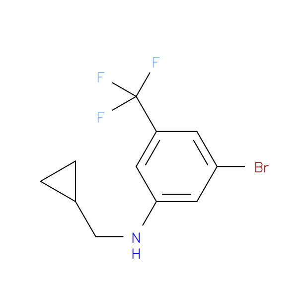 3-Bromo-N-(cyclopropylmethyl)-5-(trifluoromethyl)aniline