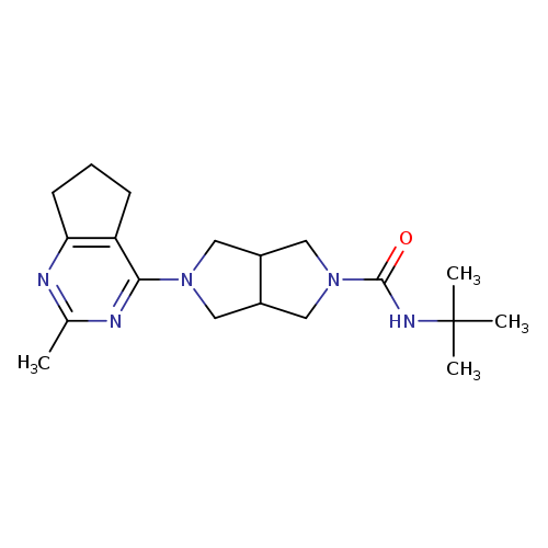N-tert-butyl-5-{2-methyl-5H,6H,7H-cyclopenta[d]pyrimidin-4-yl}-octahydropyrrolo[3,4-c]pyrrole-2-carboxamide