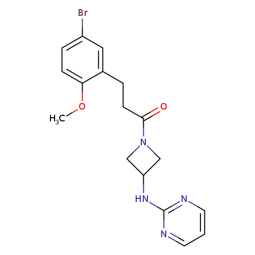 3-(5-bromo-2-methoxyphenyl)-1-{3-[(pyrimidin-2-yl)amino]azetidin-1-yl}propan-1-one