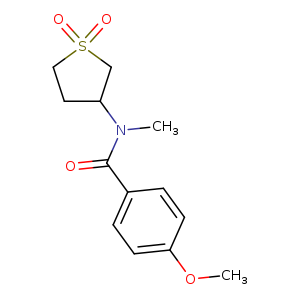 N-(1,1-dioxo-1lambda6-thiolan-3-yl)-4-methoxy-N-methylbenzamide