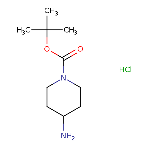 1-Piperidinecarboxylic acid, 4-amino-, 1,1-dimethylethyl ester, hydrochloride (1:1)