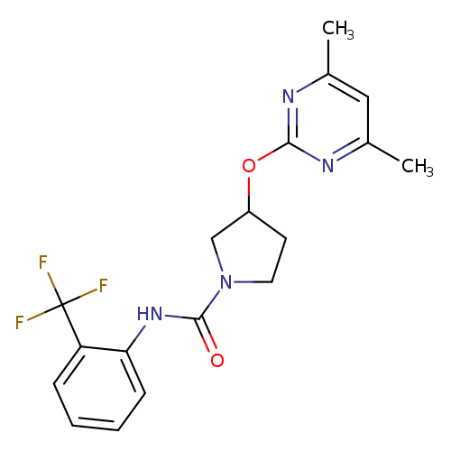 3-[(4,6-dimethylpyrimidin-2-yl)oxy]-N-[2-(trifluoromethyl)phenyl]pyrrolidine-1-carboxamide