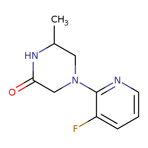 4-(3-fluoropyridin-2-yl)-6-methylpiperazin-2-one