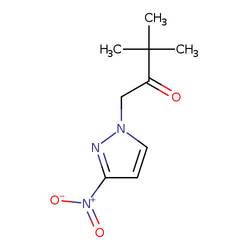 3,3-dimethyl-1-(3-nitro-1H-pyrazol-1-yl)butan-2-one