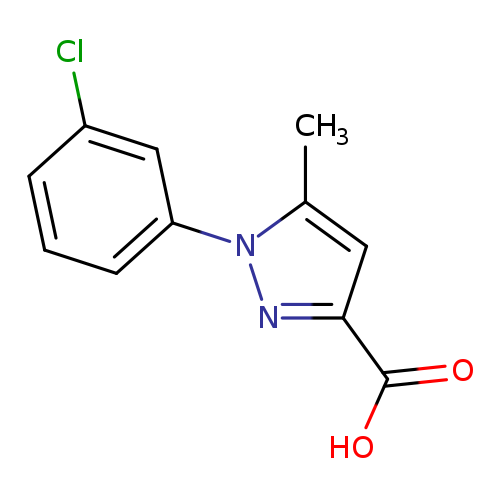 1-(3-chlorophenyl)-5-methyl-1H-pyrazole-3-carboxylic acid