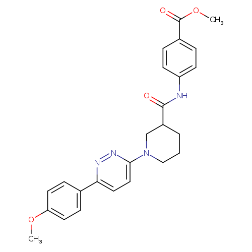 methyl 4-{1-[6-(4-methoxyphenyl)pyridazin-3-yl]piperidine-3-amido}benzoate
