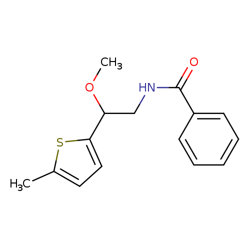 N-[2-methoxy-2-(5-methylthiophen-2-yl)ethyl]benzamide