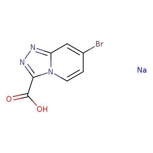 7-bromo-[1,2,4]triazolo[4,3-a]pyridine-3-carboxylic acid;sodium salt