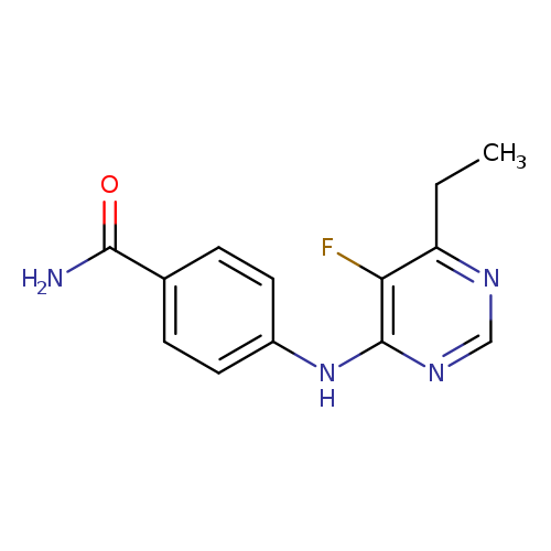 4-[(6-ethyl-5-fluoropyrimidin-4-yl)amino]benzamide