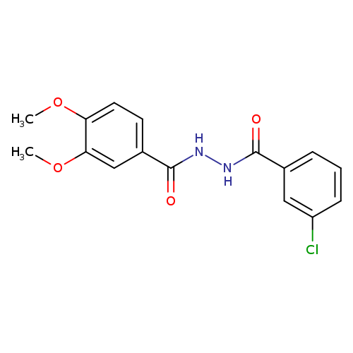 N'-(3-chlorobenzoyl)-3,4-dimethoxybenzohydrazide