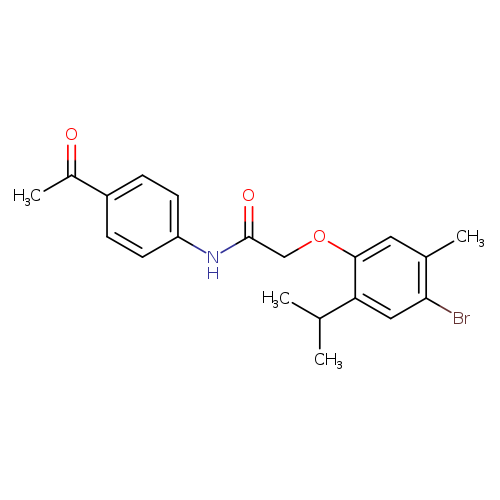 N-(4-acetylphenyl)-2-(4-bromo-2-isopropyl-5-methylphenoxy)acetamide