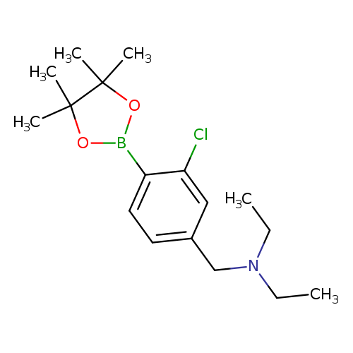 2-Chloro-4-(N,N-diethylaminomethyl)phenylboronic acid, pinacol ester