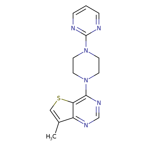 2-(4-{7-methylthieno[3,2-d]pyrimidin-4-yl}piperazin-1-yl)pyrimidine