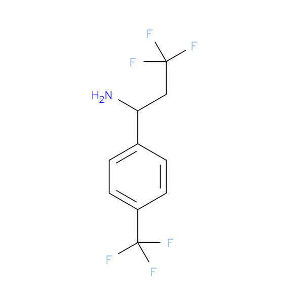 3,3,3-trifluoro-1-[4-(trifluoromethyl)phenyl]propan-1-amine