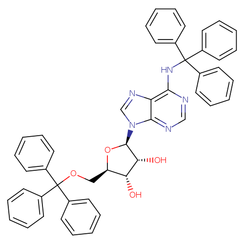 Adenosine, N-(triphenylmethyl)-5'-O-(triphenylmethyl)-