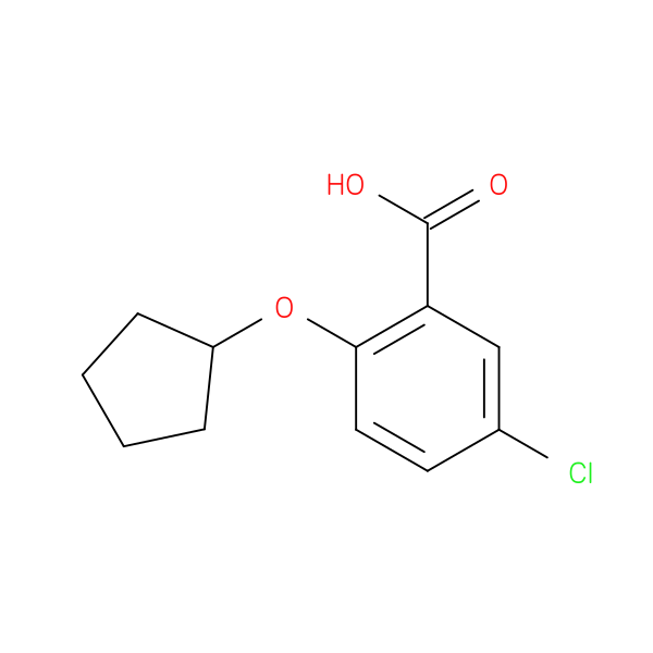 5-Chloro-2-(cyclopentyloxy)benzoic acid