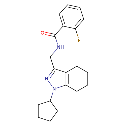 N-[(1-cyclopentyl-4,5,6,7-tetrahydro-1H-indazol-3-yl)methyl]-2-fluorobenzamide