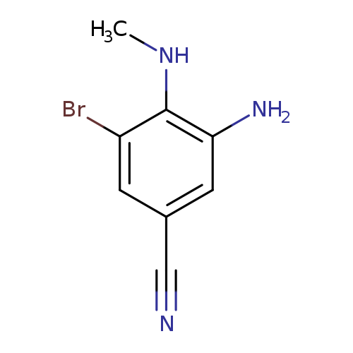 3-Amino-5-bromo-4-(methylamino)benzonitrile