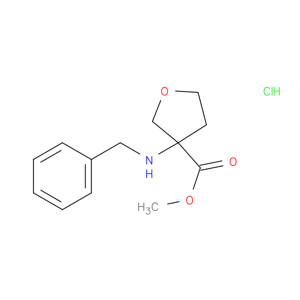 methyl 3-(benzylamino)oxolane-3-carboxylate hydrochloride
