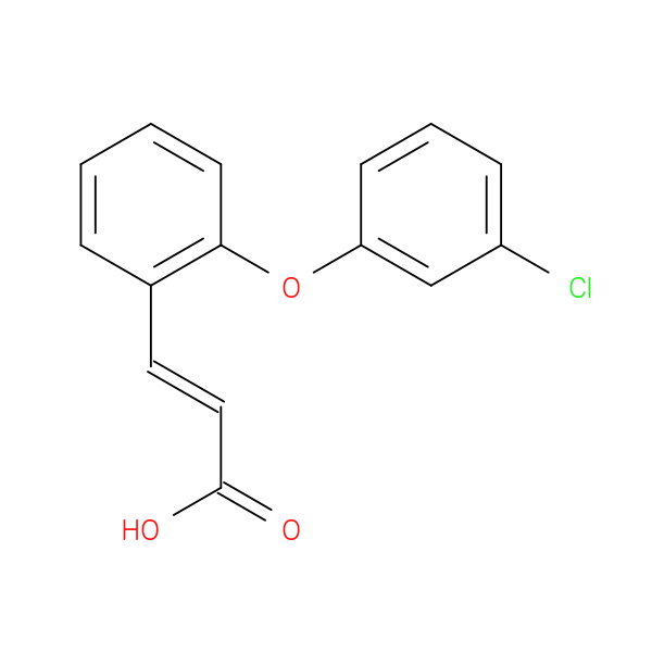 (2E)-3-[2-(3-chlorophenoxy)phenyl]prop-2-enoic acid